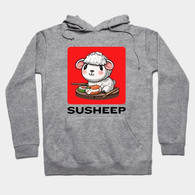 Susheep | Sheep Pun Hoodie by Allthingspunny